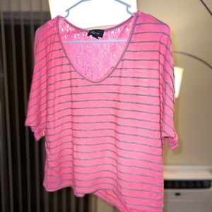 Size XL pink dressy top.